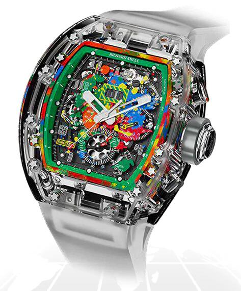 Replica Richard Mille RM011 SAPPHIRE FLYBACK CHRONOGRAPH "A11 FANTASY VERT" Watch